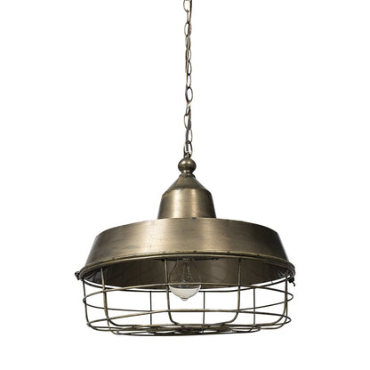 Gold Single Metal Dimmable Ceiling Light With Gold Shades