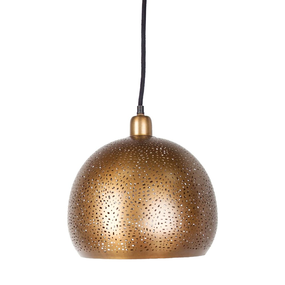 Gold Single Metal Dimmable Ceiling Light With Gold Shades
