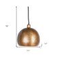 Gold Single Metal Dimmable Ceiling Light With Gold Shades