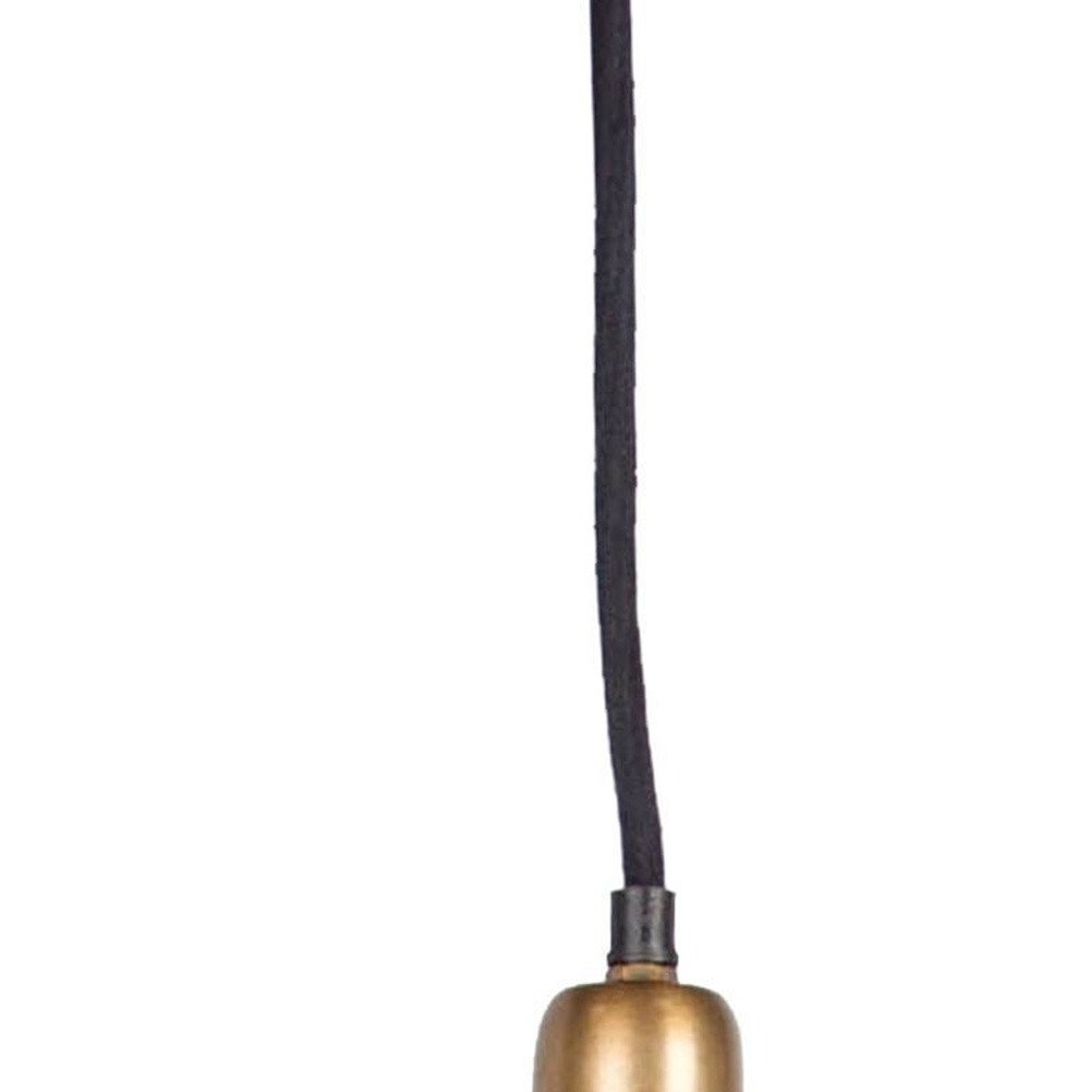 Gold Single Metal Dimmable Ceiling Light With Gold Shades