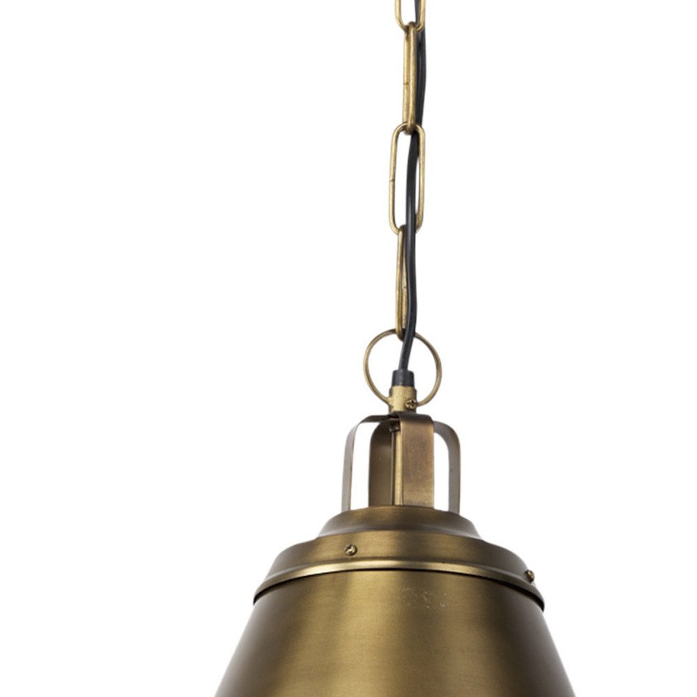 Gold Single Metal Dimmable Ceiling Light With Gold Shades