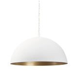 White Single Metal Dimmable Ceiling Light With White Shades