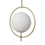 White Single Metal Dimmable Ceiling Light With White Shades