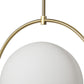 White Single Metal Dimmable Ceiling Light With White Shades