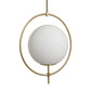 White Single Metal Dimmable Ceiling Light With White Shades
