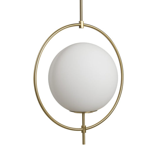 White Single Metal Dimmable Ceiling Light With White Shades