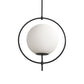 White Single Metal Dimmable Ceiling Light With White Shades