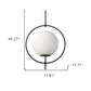 White Single Metal Dimmable Ceiling Light With White Shades