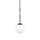 White Single Metal Dimmable Ceiling Light With White Shades