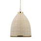 Brown Single Metal Dimmable Ceiling Light With Brown Shades