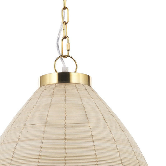 Brown Single Metal Dimmable Ceiling Light With Brown Shades