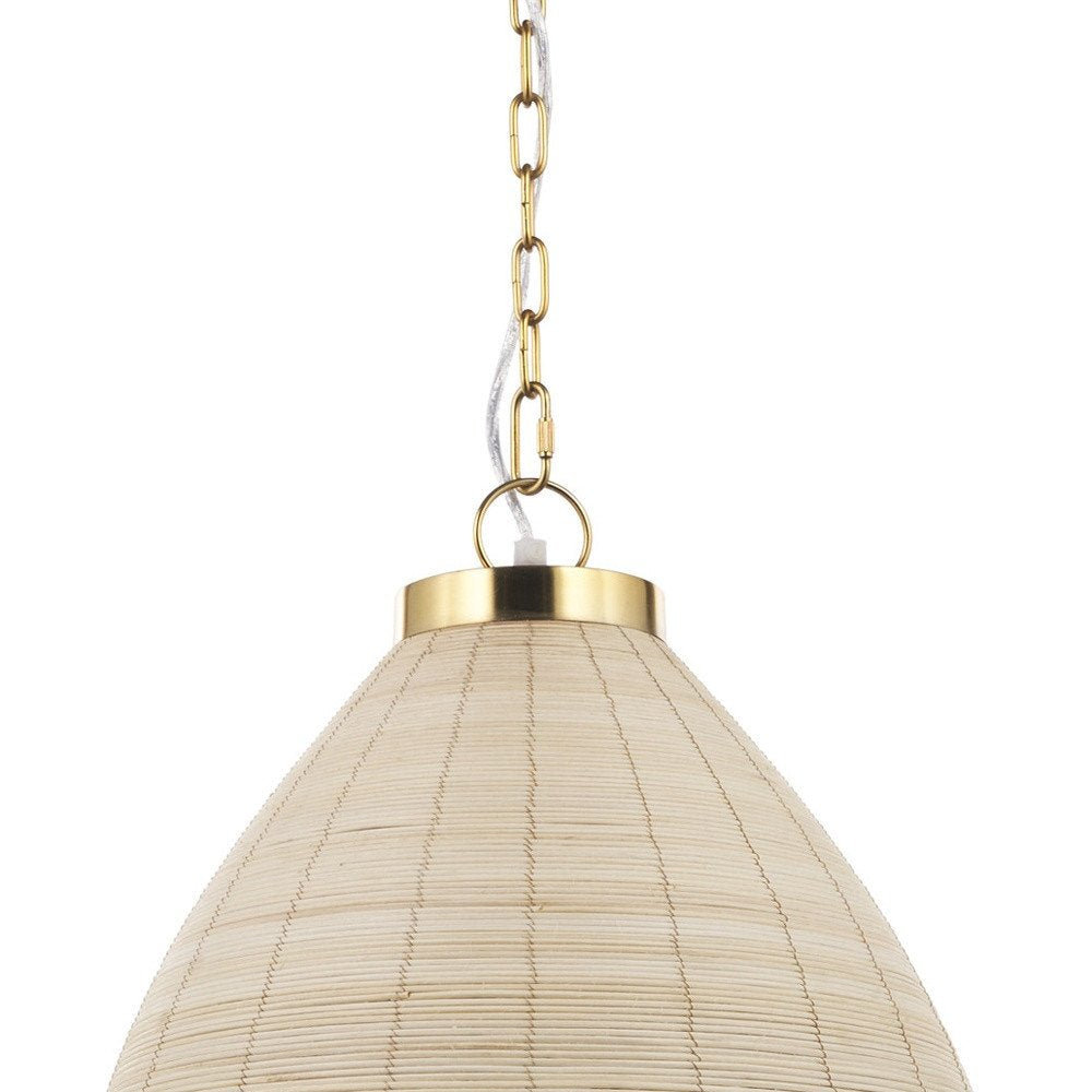 Brown Single Metal Dimmable Ceiling Light With Brown Shades