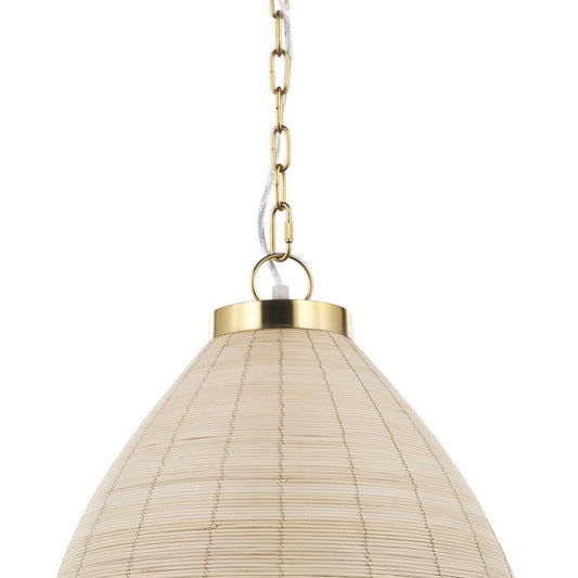 Brown Single Metal Dimmable Ceiling Light With Brown Shades
