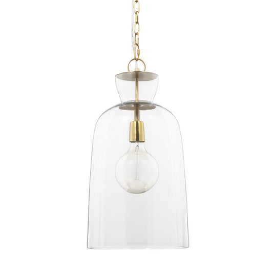 Clear Single Glass Dimmable Ceiling Light With Clear Shades