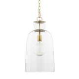 Clear Single Glass Dimmable Ceiling Light With Clear Shades