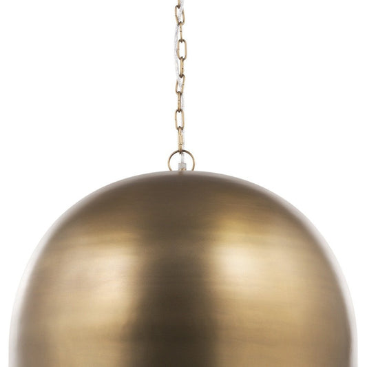 Gold Single Metal Dimmable Ceiling Light With Gold Shades