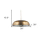 Gold Single Metal Dimmable Ceiling Light With Gold Shades