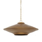 Gold Single Metal Dimmable Ceiling Light With Gold Shades