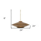 Gold Single Metal Dimmable Ceiling Light With Gold Shades