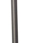 25" Gray Round Bedside Lamp With Drum Shade