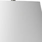 27" Gray Round Bedside Lamp With Empire Shade