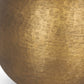 24" Gold Round Bedside Lamp With Empire Shade