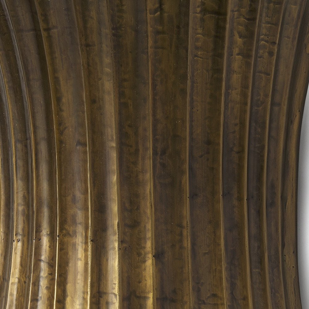 11" Gold Metal Corner Wall Light