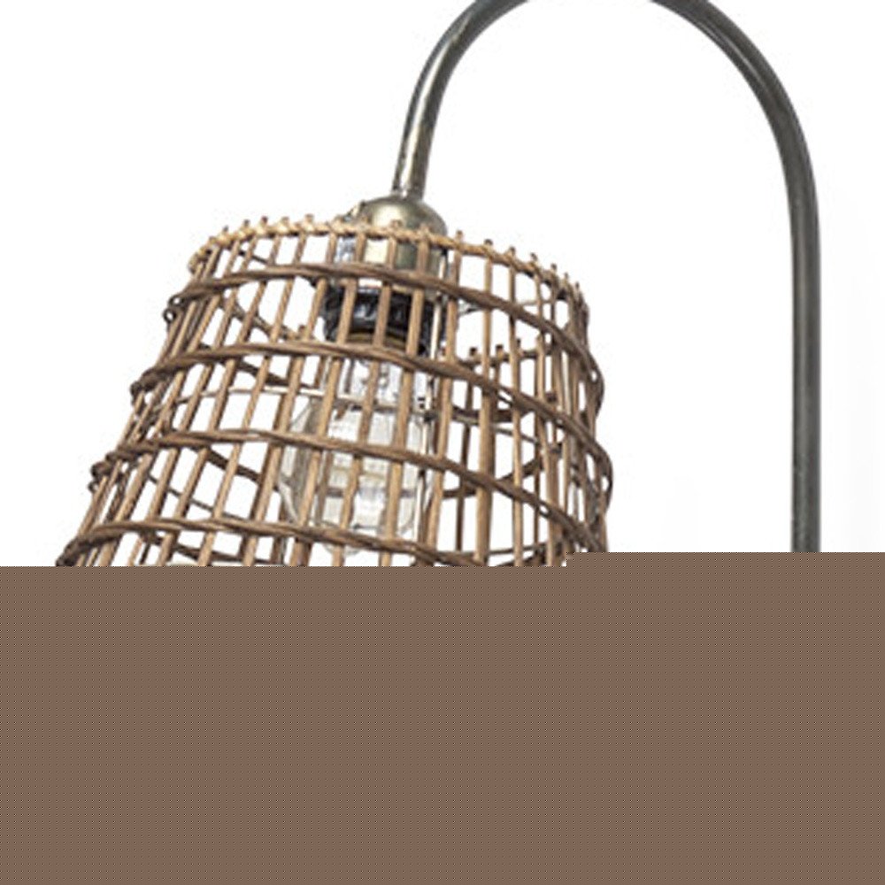 16" Brown And Black And Brown Metal Wallchiere Sconce