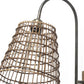 16" Brown And Black And Brown Metal Wallchiere Sconce