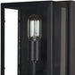 11" Black Metal Corner Wall Light