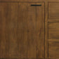 71" Chestnut Distressed Solid Wood Three Drawer Sideboard with Two Doors