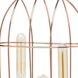 19" Rose Gold And Black Lantern Lantern With Shade