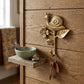 5" Gold Cast Iron Snail Wall Hook