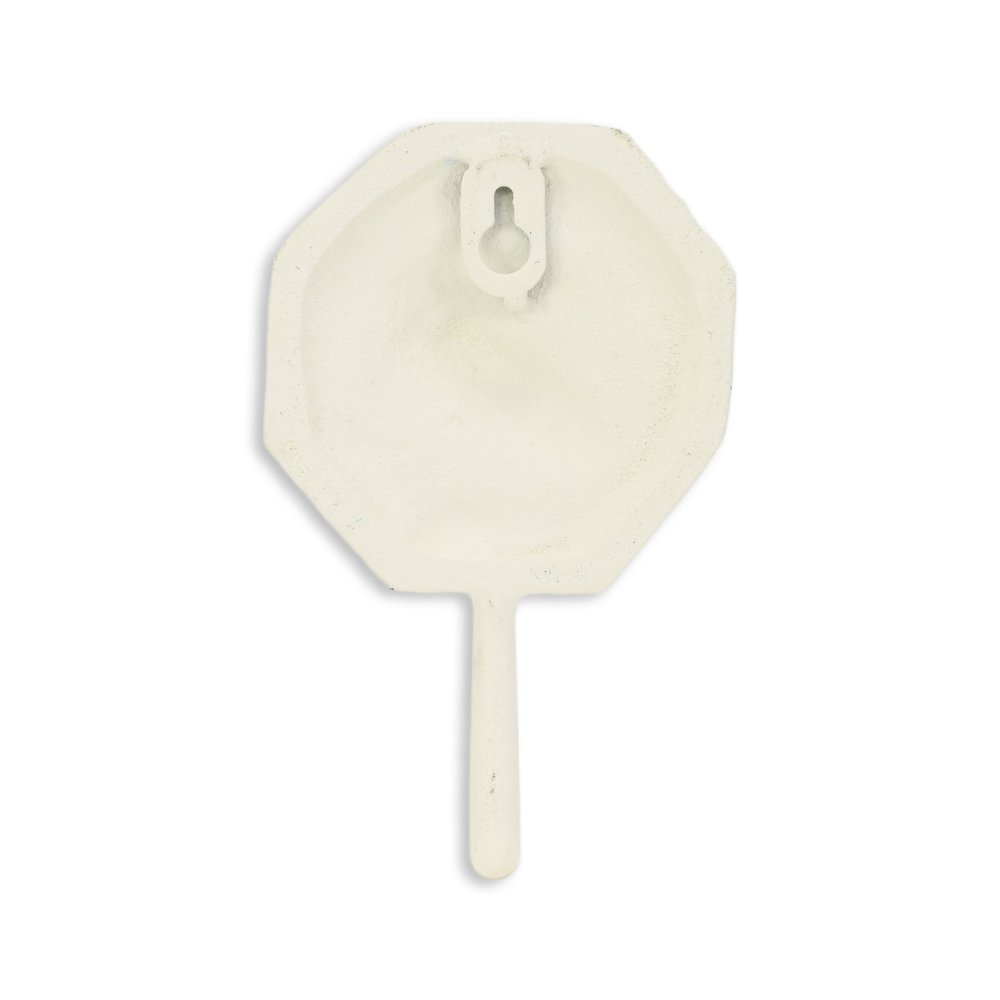 4" Blue And Cream Cast Iron Conch Shell Wall Hook