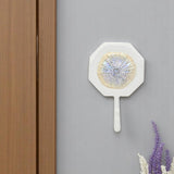 4" Pearl And White Cast Iron Sand Dollar Wall Hook