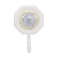 4" Pearl And White Cast Iron Sand Dollar Wall Hook