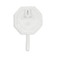 4" Pearl And White Cast Iron Sand Dollar Wall Hook