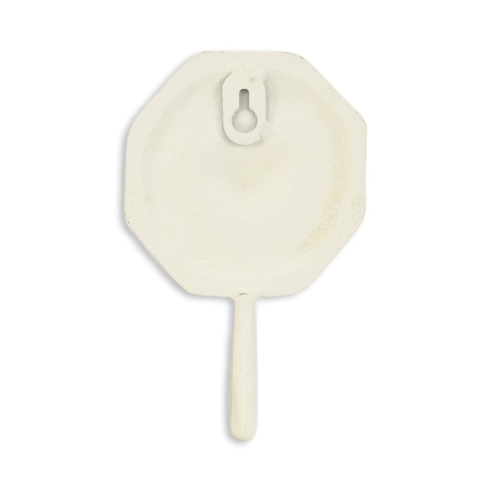 4" Aqua And Cream Cast Iron Starfish Wall Hook