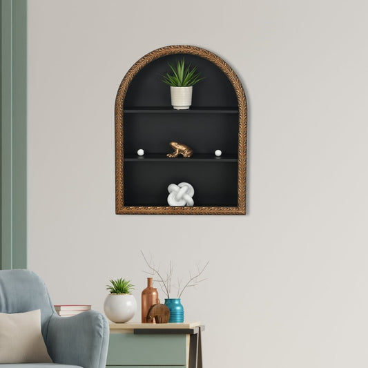 3" Antiqued Gold Cast Iron Frog Figurine