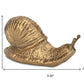 3" Antiqued Gold Cast Iron Snail Figurine