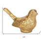 5" Gold Cast Iron Bird Figurine