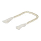 24" White Pearl Beads Decorative Tassel