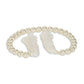 24" White Pearl Beads Decorative Tassel