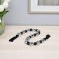 48" Black And Silver Bling Bling Beads Decorative Tassel