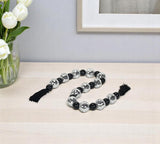 48" Black And Silver Bling Bling Beads Decorative Tassel