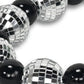 48" Black And Silver Bling Bling Beads Decorative Tassel