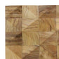 Brown 3D Embossed Diamond Teak Reclaimed Wood Decorative Wall Panels