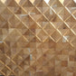 Brown 3D Embossed Diamond Teak Reclaimed Wood Decorative Wall Panels