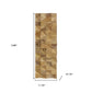 Brown 3D Embossed Diamond Teak Reclaimed Wood Decorative Wall Panels