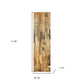 Brown 3D Embossed Abstract Teak Reclaimed Wood Decorative Wall Panels